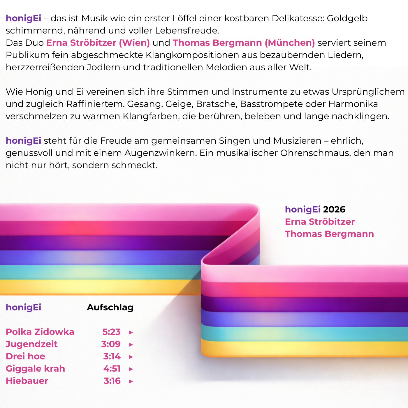 honigEi – Aufschlag Cover Back